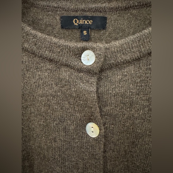 Quince Brown Cashmere Sweater, Size Small, NWT - Picture 5 of 6